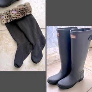 Hunter boots & socks combo!
